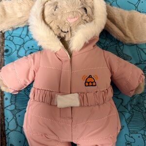Jellycat snowsuit bunny nwt